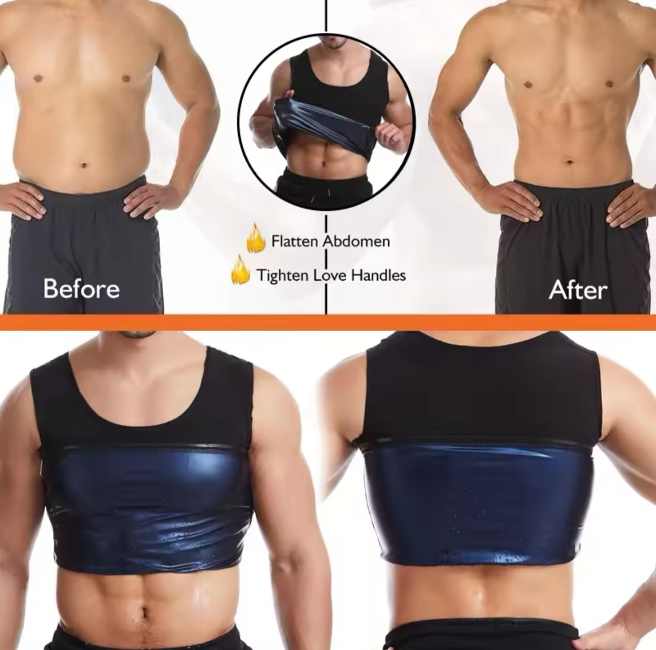 New Men Neoprene Sweat Sauna Vest Body Shapers Vest Waist Trainer Slimming Vest Shapewear Waist Shaper Corset For Women