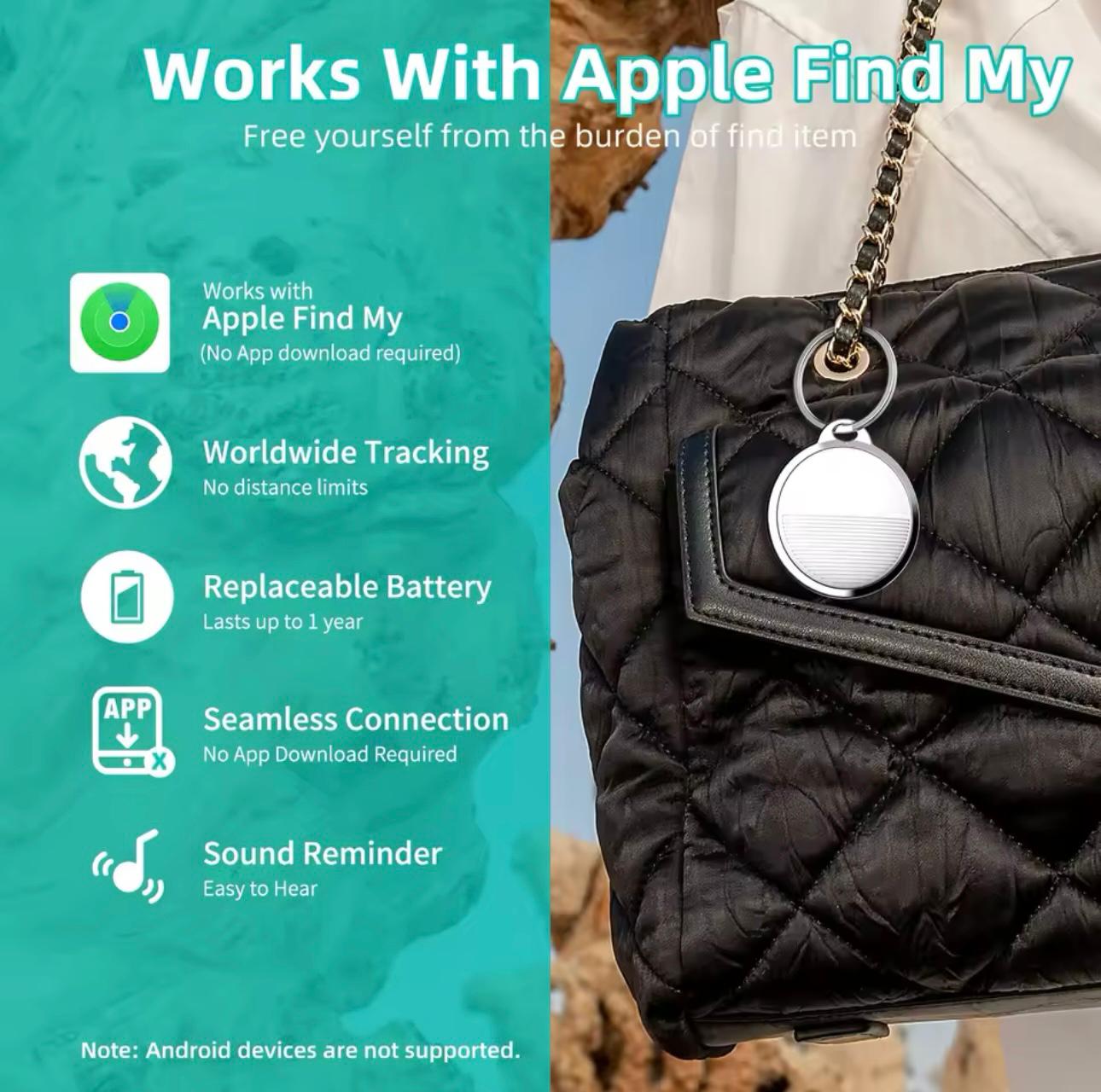 Mini GPS Tracker For Apple iOS System Find My APP air tag Child Finder Pet bike Bag Loss Tracker Smart Bluetooth airtag